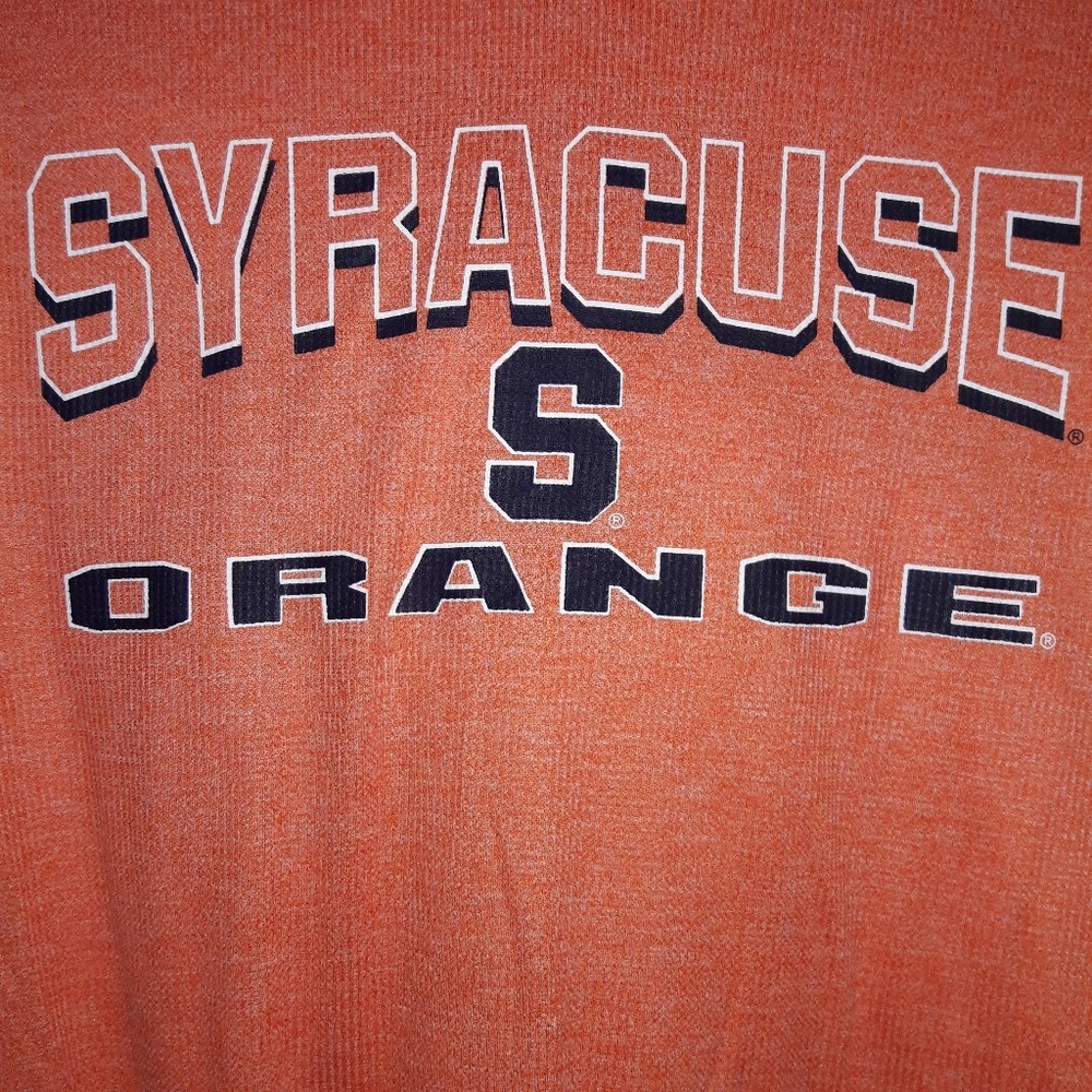 Men's Syracuse Orange Thermal Hooded Tee Large - Picture 4 of 8